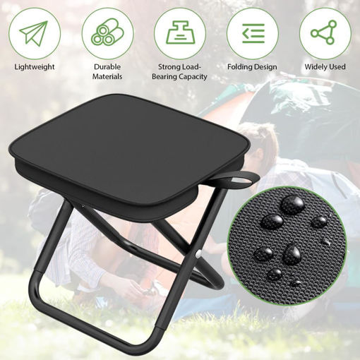 Portable Folding Camping Stool with Carry Bag