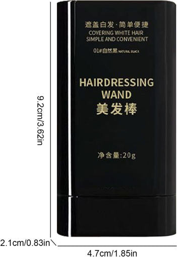 Black Hair Color Stick for Instant Grey Hair Coverage for Men & Women | Quick Dry, Natural Looking  & Root Concealer