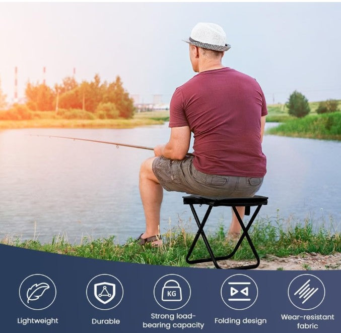 Portable Folding Camping Stool with Carry Bag