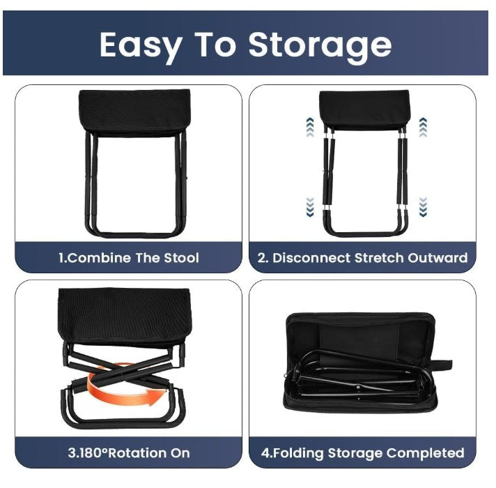 Portable Folding Camping Stool with Carry Bag