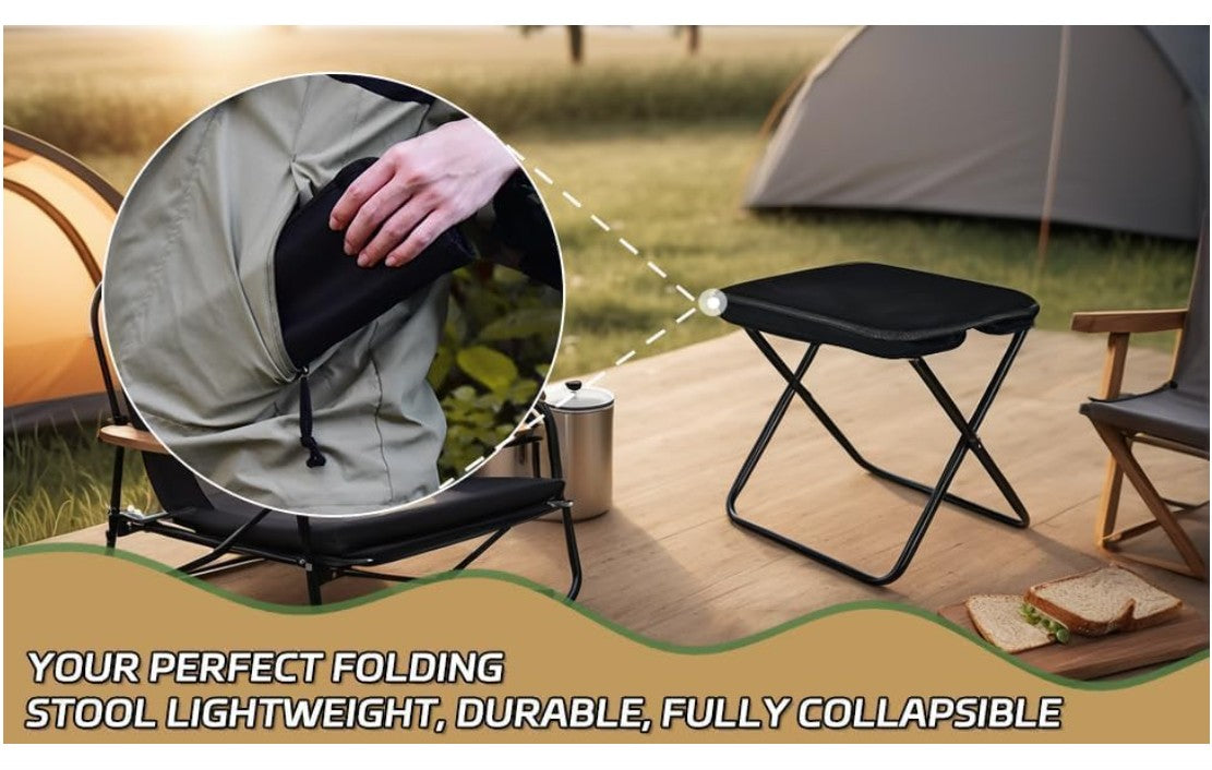 Portable Folding Camping Stool with Carry Bag
