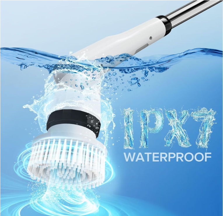 9-in-1 Electric Spin Scrubber with 9 Brush Heads | 2 Speeds